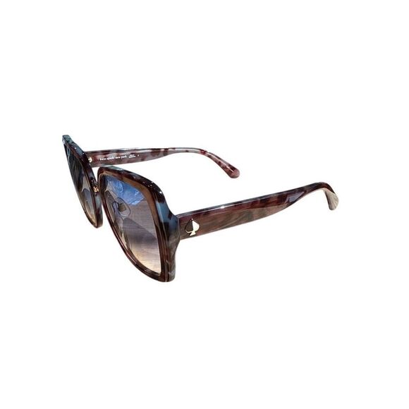 Kate Spade Kimber Sunglasses Blue Havana Tortoise Shell Print Big Oversized NWT - Picture 3 of 14